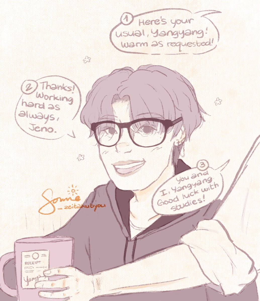 _zeitakubyou's tweet photo. Working hard as always 🧑‍💻👓

#jenyang #noyang au ☕🍞 https://t.co/7cywLDsuzY