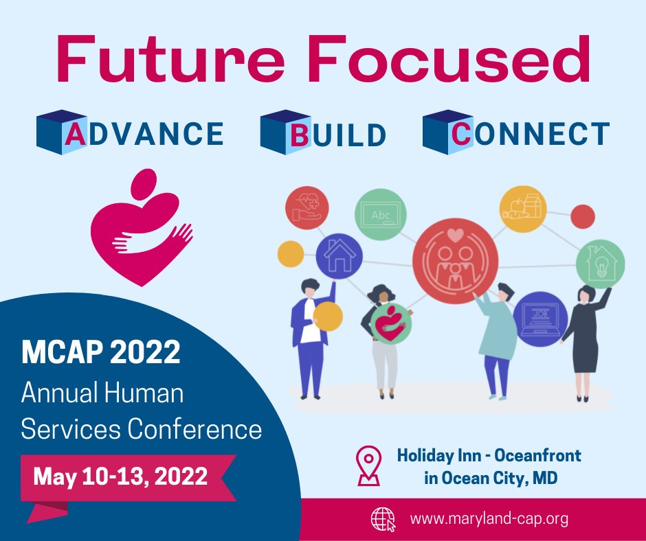 ActionMaryland's tweet photo. MCAP 2022 Human Services Conference
Early Bird Registration is Now Open!
https://t.co/w3q3KH36UM Click for More Information and to Register Today!
#MCAPConnect2022 #CommunityActionWorks #Communityactionagency #communityactionpartnership
#marylandgeneralassembly https://t.co/4NFvVILDUF