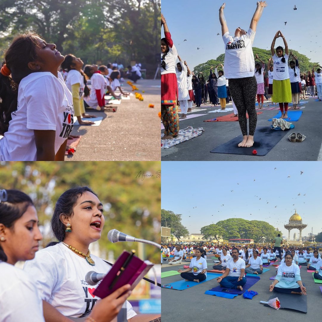 AdventureAshram's tweet photo. What a weekend! On Sat thousands of yoga practioners from all corners of the globe rolled out their mats for #YST2022. Thank you to everyone who came together to call for an end to human trafficking and violence against women and children🙏
#OneDayOneVoice https://t.co/UaaaOZ1gQN