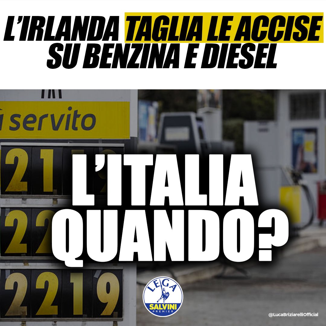 LBriziarelli's tweet photo. Come @Lega_Senato, abbiamo già depositato una mozione per farlo da subito anche in #Italia. Le #famiglie sono allo stremo. Le #imprese a rischio fallimento (molte hanno già chiuso). I cittadini non possono continuare a pagare scelte sbagliate del passato.
#stopaccise https://t.co/gA75yRzRJr