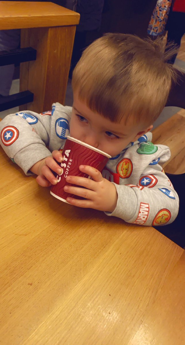 Just like his grandad.. loves a brew 💙