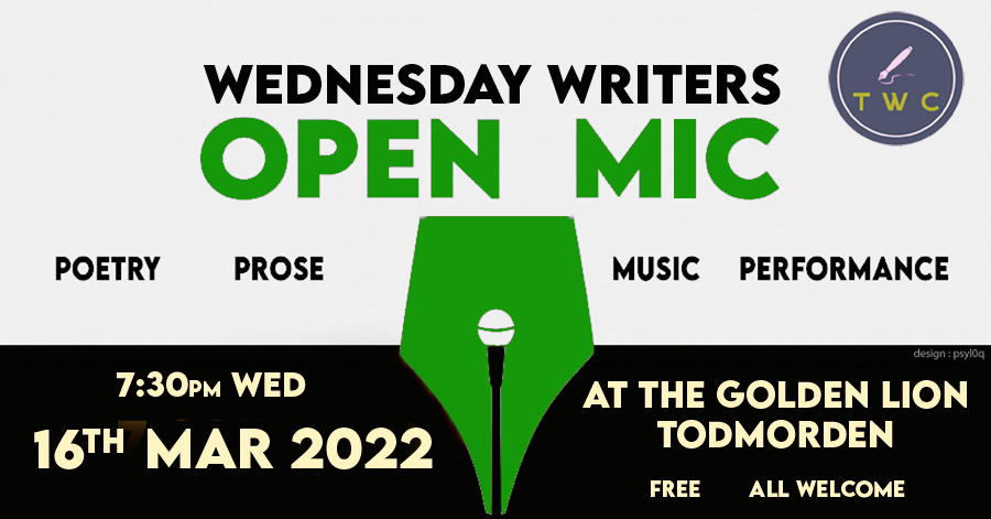 Don't forget, our friends <a href="/TodWedWriters/">Wednesday Writers</a> are holding an #OpenMic upstairs <a href="/GoldenLionTod/">Golden Lion</a> this Wednesday, 16th March.

Free entry; performers sign up on the night. 

Poetry, prose, music and "other" all welcome.
Should be a great night - don't miss it!