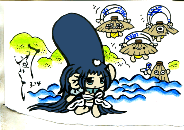 #毎日造物大女王さま 唐傘おばけのちらほらり 