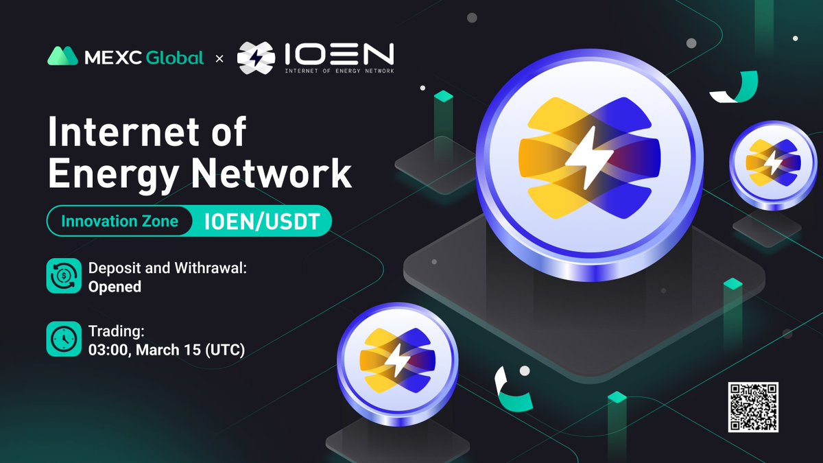 MEXC_Builders's tweet photo. 📈MEXC will list $IOEN/USDT trading pair under Innovation Zone @IOEN_tech🙌🏼
✅Deposit & Withdrawal: Opened
✅Trading: 03:00 Mar 15 (UTC)
🔗Details: https://t.co/TQyA4k0qLD
💚Sign up with referral code: https://t.co/Xmi2DTMQjo
#IOENTech #IOEN #Cryptos #MEXC #MEXCListing https://t.co/dTNDcPlFOZ