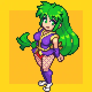 シックスファンアート #ドット絵 #ミケランジェロ(タートルズ) #ヤエちゃん #ダーティペア #不知火舞 #シャンティ #あゆみちゃん https://t.co/NusouBgzMA 