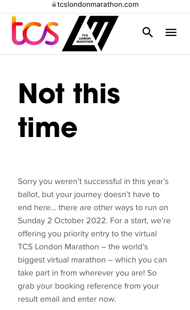 m_vanstone's tweet photo. Well after years of applying for @LondonMarathon computer says no … my road gets blocked off each year by the marathon and I can’t even get in! #londonmarathon have a heart ❤️! https://t.co/Bb9zeFwcKU