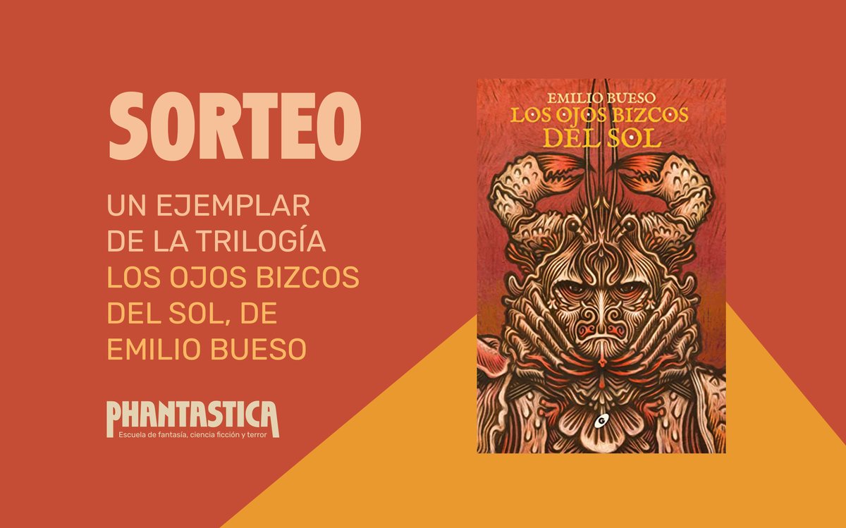 Celebramos la apertura de phantastica.com sorteando un ejemplar de la trilogía LOS OJOS BIZCOS DEL SOL de nuestro profe Emilio Bueso. Una edición de <a href="/EGigamesh/">Ediciones Gigamesh</a> ilustrada por <a href="/tomashijo/">Tomás Hijo</a>. 

Para participar🪐Síguenos y haz RT antes del viernes 18 de marzo.

*Solo península