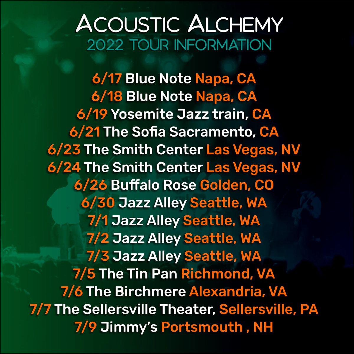 Acoustic Alchemy (@aamrchow) on Twitter photo 