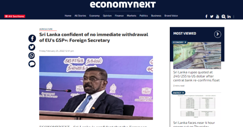 EUGSPhub's tweet photo. “Sri Lanka took note of the views expressed by the EU to take further steps to make the PTA fully compliant with international norms” #EU-#SriLanka joint statement 👉https://t.co/xUj5xXTscj
Read about the actions taken by Sri Lanka👇will it be enough to avoid withdrawal of #GSP+?