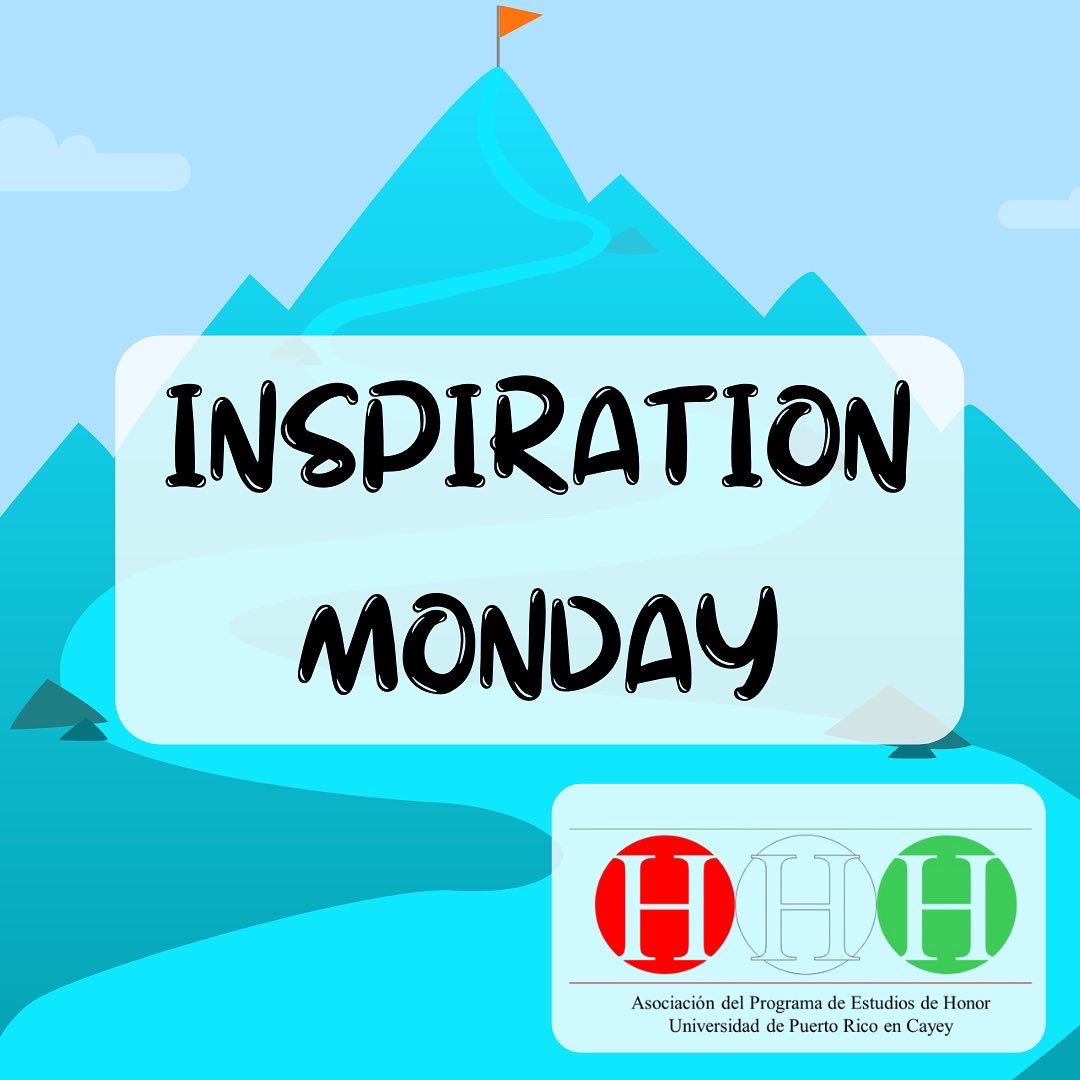ProEsH_UprC's tweet photo. ¡Continuamos con nuestros lunes de inspiración! https://t.co/Sbs36uvOt4