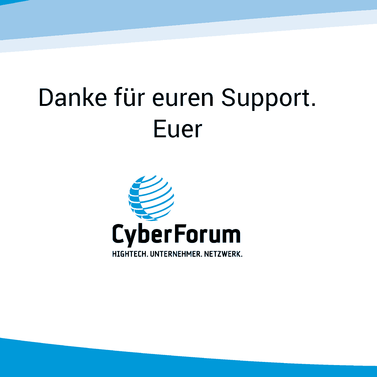 CyberForum's tweet photo. "Wir freuen uns, als langjähriger Platin Partner wieder Teil dieser Plattform zu sein und mit unserer Unterstützung zum Ausbau und zur Stärkung der IT-Region beizutragen."
💙-lichen Dank #TelemaxX 🤝 Wir freuen uns auf ein weiteres Jahr mit euch an unserer Seite! https://t.co/fQzV2Q6a1u