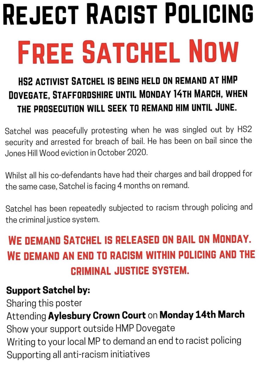 OccupyLondon's tweet photo. Reject Racist Policing #FreeSatchel https://t.co/d5TfJXUNeS