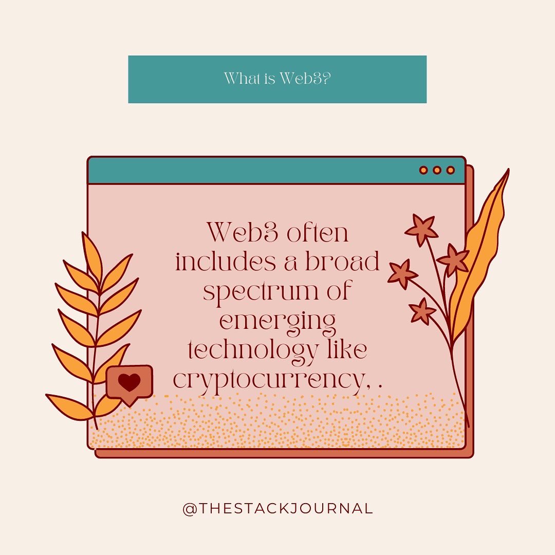 TheStackJournal's tweet photo. What do you know about Web3?
#web3 #womenintech #thestackjournal #tsj #documentwomen https://t.co/BFbKnyXId9
