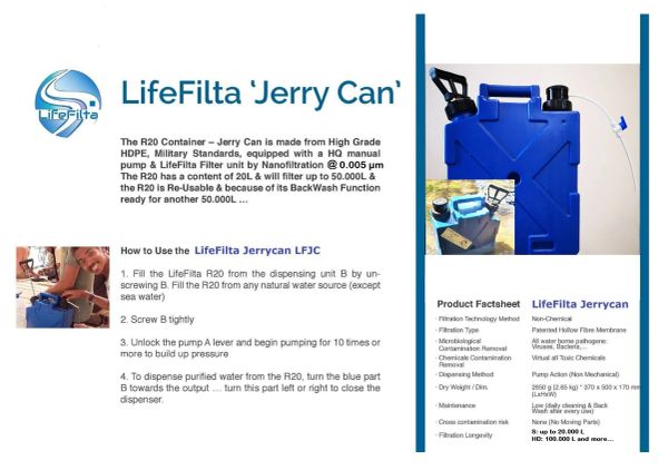 SeveriTechnolo2's tweet photo. #LifeFilta #AquaNano JERRYCAN Water Filter System produces 100.000 liter of #safedrinkingwater. Suitable for any water source. By Nanofiltration & cleaning by Back-Wash! #help #Ukraine #severitechnologies
💦
https://t.co/9XE99r2n36 https://t.co/MBdIz3EfEb