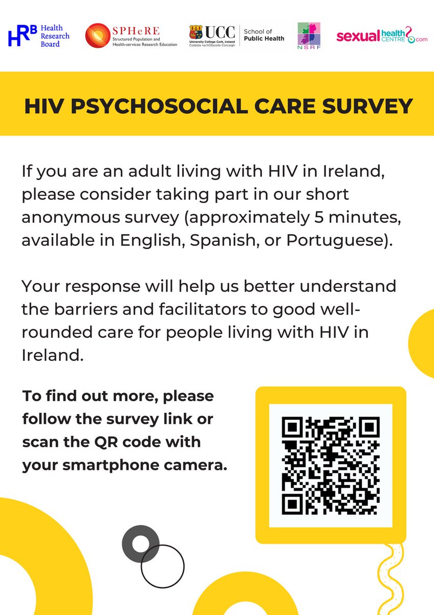 HIVIreland's tweet photo. ***Call for Survey participants***

If you are living with #HIV in #Ireland, please consider taking part in this short survey. It takes around 5 minutes, is completely anonymous, and is available in three languages.

Complete the survey here: https://t.co/VGDUUPDhWI https://t.co/gYpupEhlOI