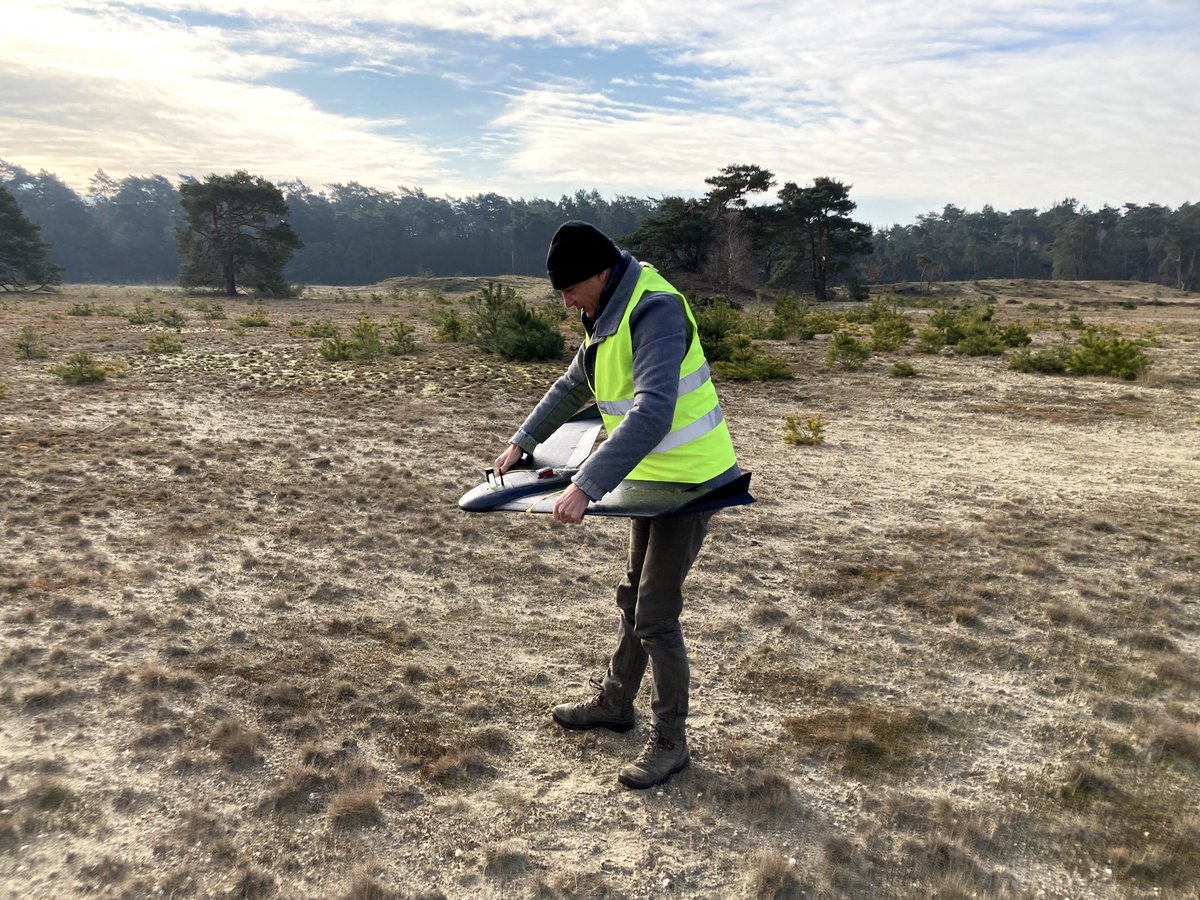 HiViewNL's tweet photo. First half of March HiView has been executing flights for @Natuurmonument at the Veluwe. #multispec images will be converted to vegetation index maps that will be used to detect the dissemination of a specific moss, #campylopus introflexus. Together with @BorgmanBeheer. https://t.co/10uuNeVCX8