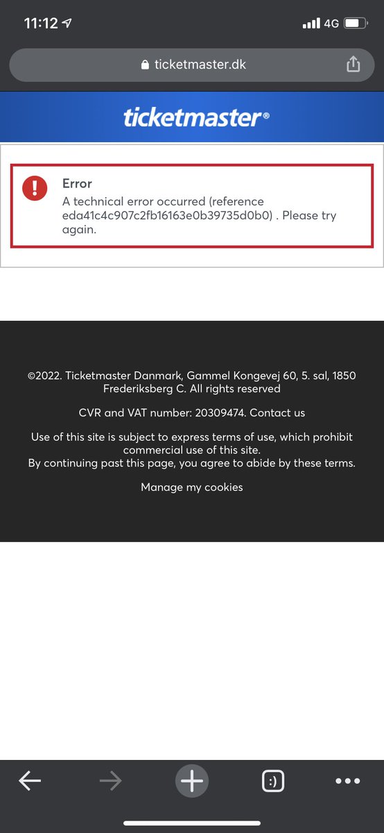 ThisIsColm's tweet photo. @orangefeeling breaking my heart! 😭 had two tickets in the basket and then when I logged in this happened 🥲 https://t.co/QO3oEJpSK2