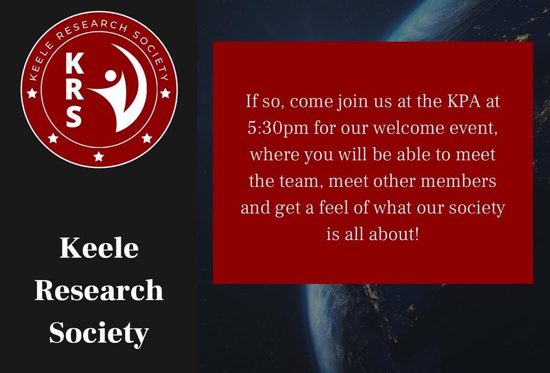 Keele Research Society (KRS) tweet media