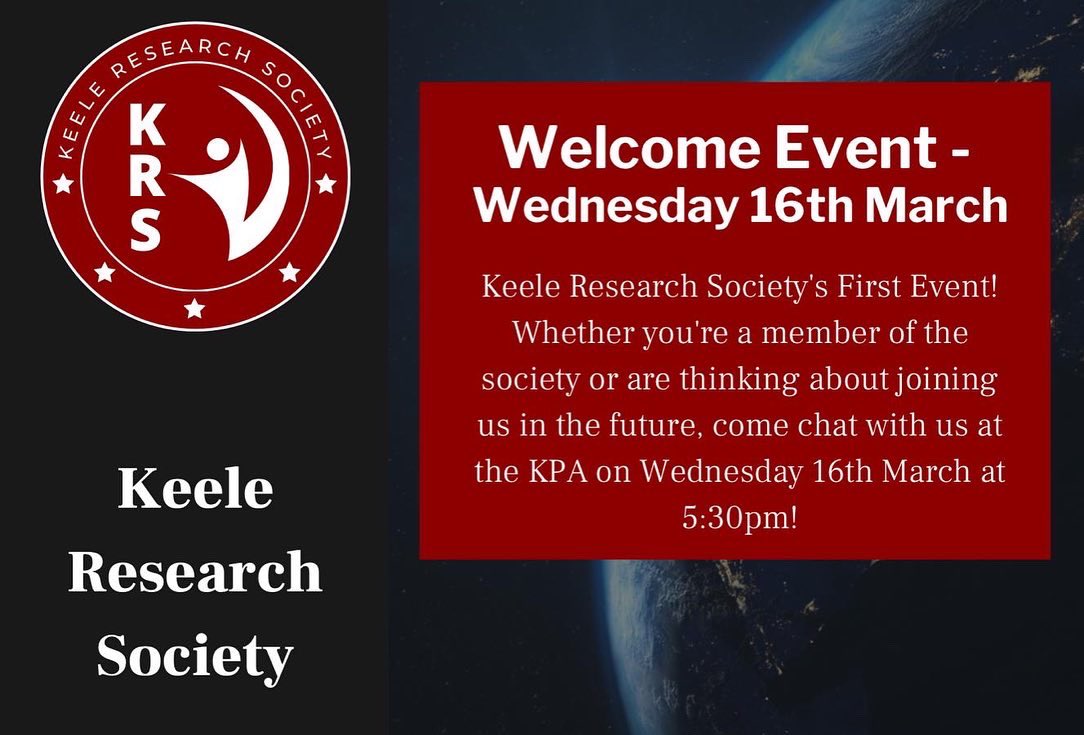 Keele Research Society (KRS) tweet media
