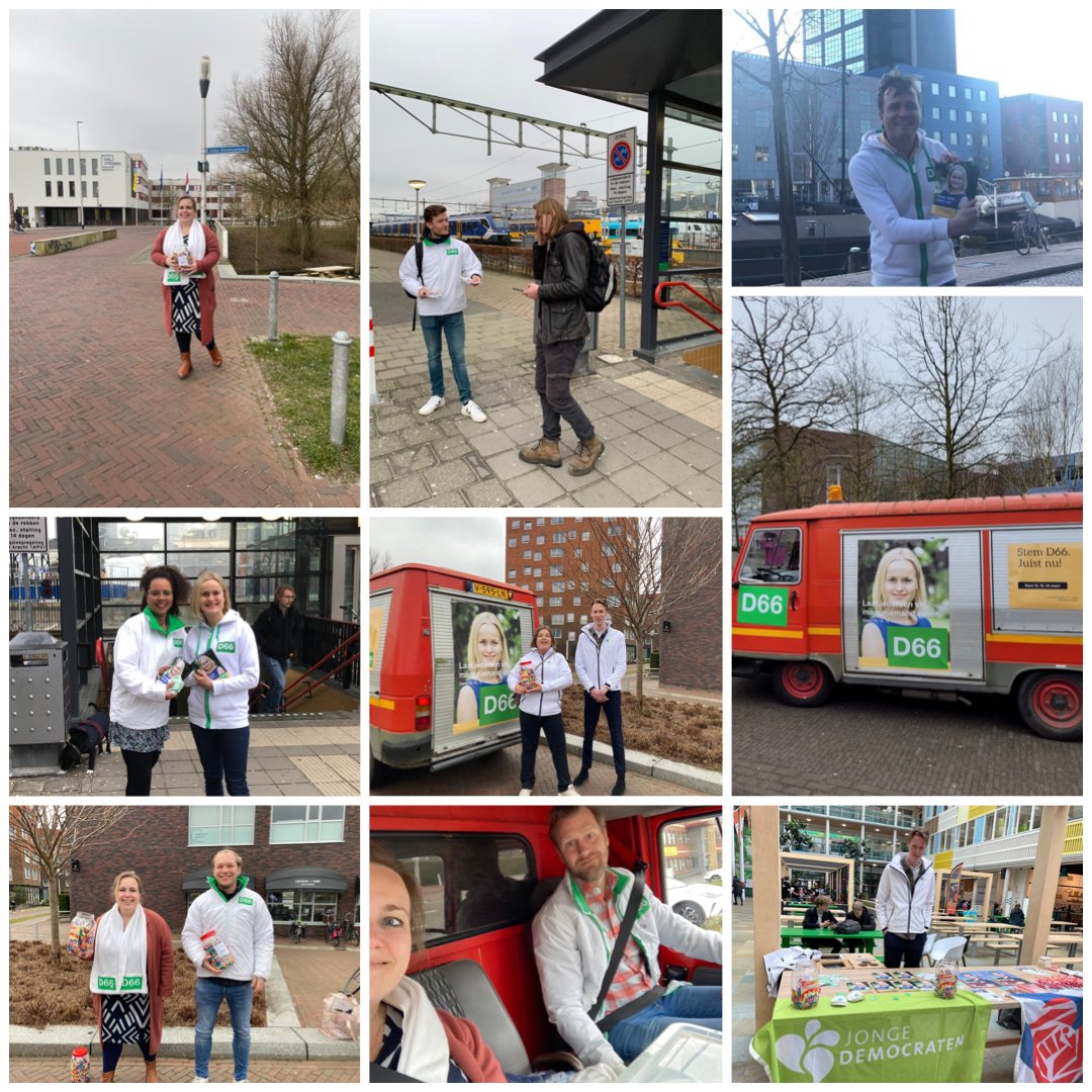 Vandaag samen met de <a href="/JongeDemocraten/">Jonge Democraten</a> op pad om ook de studenten te overtuigen te gaan stemmen! Daarnaast zijn we te ook te vinden bij het station. 

Vergeet niet te stemmen de komende dagen! 

Stem in vrijheid. Voor vrijheid. Wees niet stil. Gebruik je stem!

#stemD66 #juistnu