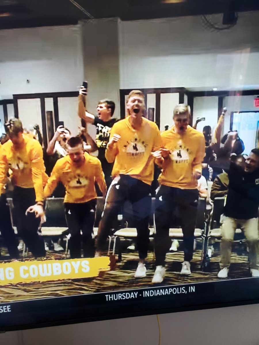 East bound and down, Dayton here <a href="/shoxfan2/">JennyBarnhart</a> and I come to watch our boy <a href="/nate_barnhart/">Nate Barnhart</a> and <a href="/wyo_mbb/">Wyoming Cowboy Basketball</a> do some dancing in the big dance. We get to go against IU and a old <a href="/KCRunGMC/">KC RUN GMC</a> teammate Tamar Bates, I liked it better when he was a teammate not opponent but will be good to see him