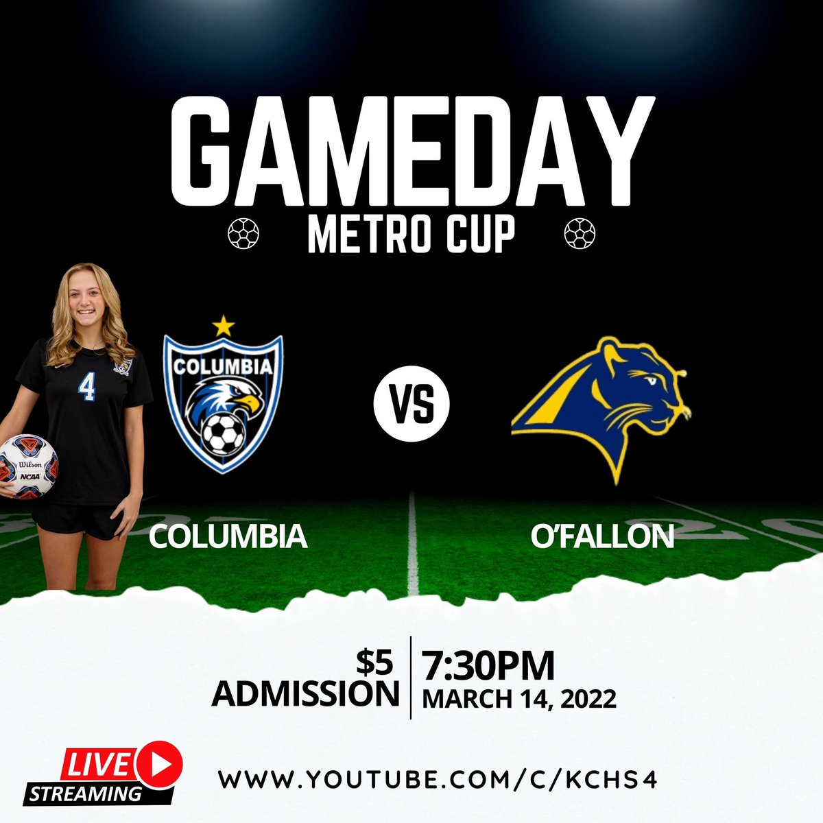 CHSsoccer_girls's tweet photo. Here we go, it is GAMEDAY. We battle defending 3A state champions @OTHSgirlssoccer in the Metro Cup. #bigtest #bringitback https://t.co/bf7jtB2rTG