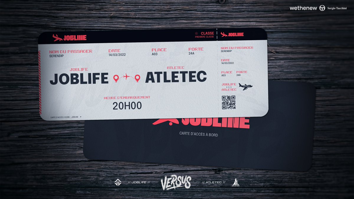 JoblifeEsport's tweet photo. Cette semaine, tout se joue.
Match contre @Atletec ce soir à 20h.
Montez à bord de la Jobline, on va chercher les play-off.
#joblife #jobline https://t.co/8c6iQBvECM