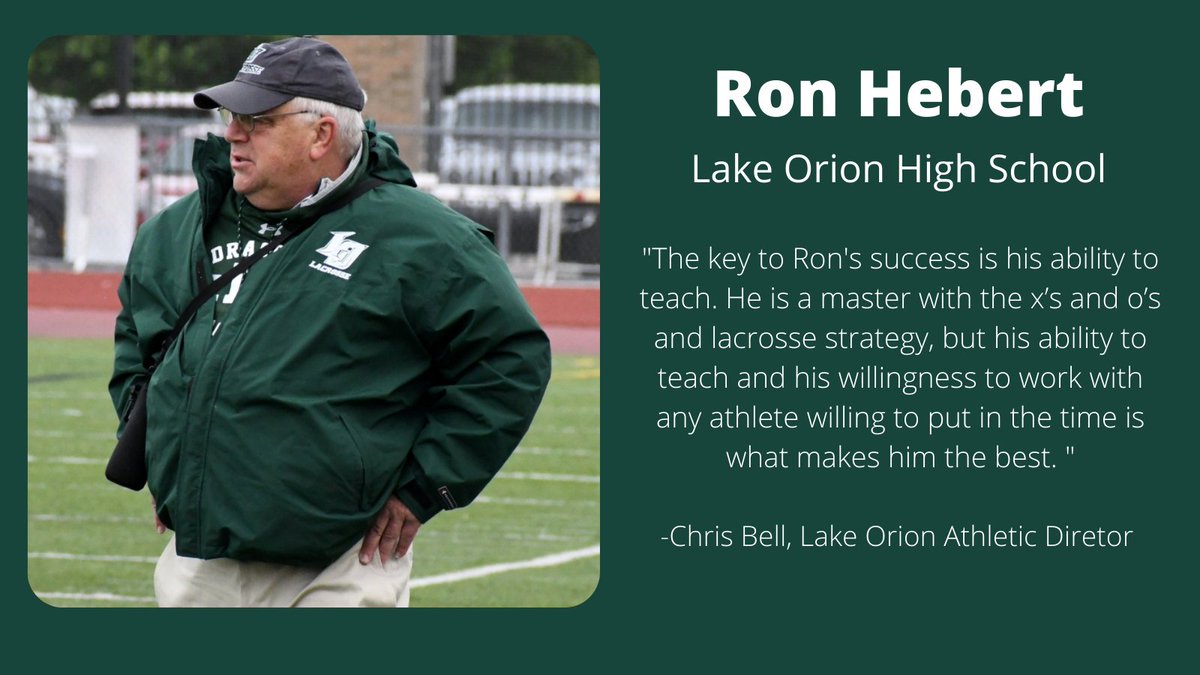 mcmicha7's tweet photo. 🥍 @LakeOrionLAX: Ron Hebert

Coach Hebert is closing in on passing Rob Ambrose (@BrotherRice_Lax) to become the all-time winningest coach in MHSLCA history. 

He currently is sitting on 299 wins and needs 14 wins this season to pass Coach Ambrose. https://t.co/PwbBTlaLQk