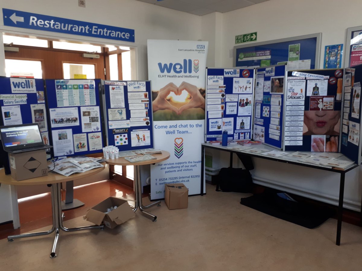 well_team's tweet photo. We are live at BGH π
If youβre about, come on down for a chat π¬ #ELHT #WellTeam #Burnley https://t.co/CKDQp6dDCY