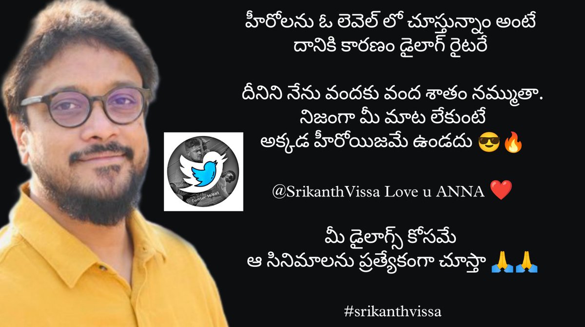 FanofPuri's tweet photo. Always Loving u @SrikanthVissa ANNA 

#srikanthvissa #pushpa https://t.co/On1noWe49U