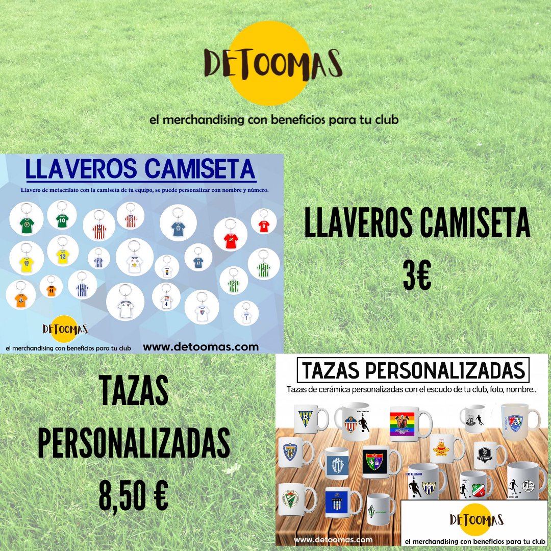 🎨 Productos totalmente personalizables

🔑 Llavero camiseta: 3€

☕️ Taza personalizada: 8,50€

😍 Estos productos y muchos más en nuestra página web: detoomas.com