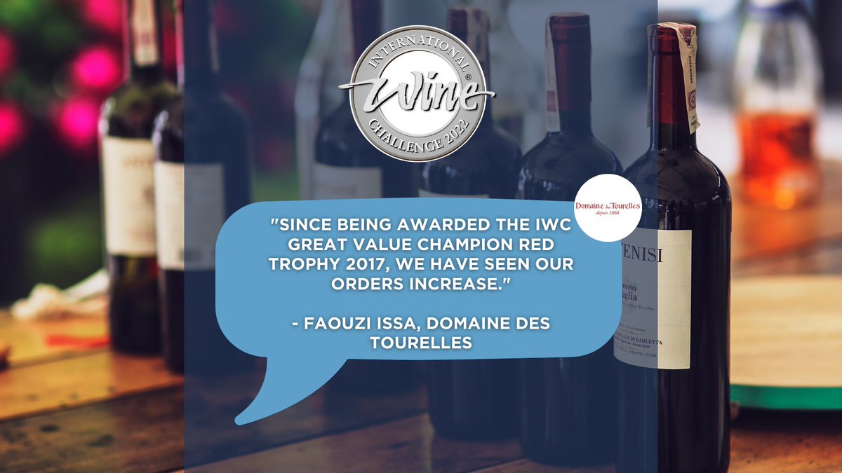 Thousands of producers around the world choose IWC to blind taste their wines, many of them returning each year.

Hear from previous winners why a win is an achievement worth celebrating...

Entry to IWC 2022 closes this Thursday, enter now: bit.ly/36dJVCD

#IWC #IWC2022