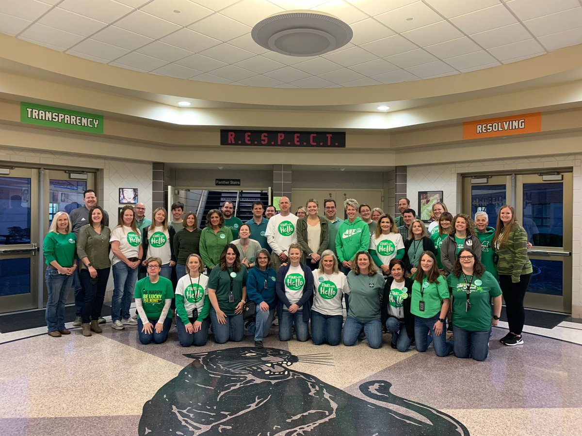 PHSN teachers wearing green in partnership with the <a href="/sandyhook/">Sandy Hook Promise</a> Promise to support our students safety &amp; wellness as part of #saysomething week. <a href="/PLSD/">Pickerington Schools</a> @PlsdSupt @mr_ulbrich