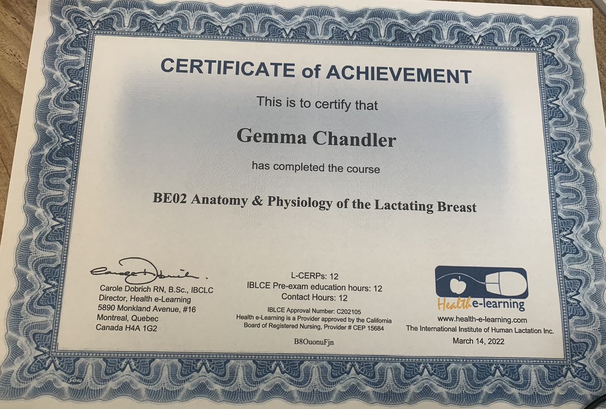 gem0705's tweet photo. ππ» one down. The biggest lie is the 12 hours π― more like 6 weeks for me in my hectic life at the moment #infantfeeding #breastfeeding #breastdevelopment #makingmilk #ibclcintraining @healthelearn https://t.co/lCx6fJJwn7