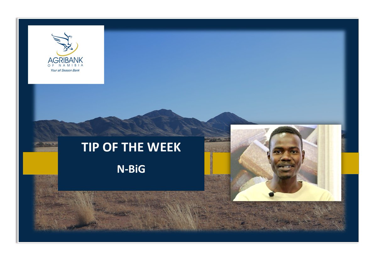 AgribankNamibia's tweet photo. Tip of the week
:
YouTube Link: https://t.co/ChOE7XeTj2

#AgribankofNamibia #agriadvisoryservices https://t.co/tGWWLpHQwZ