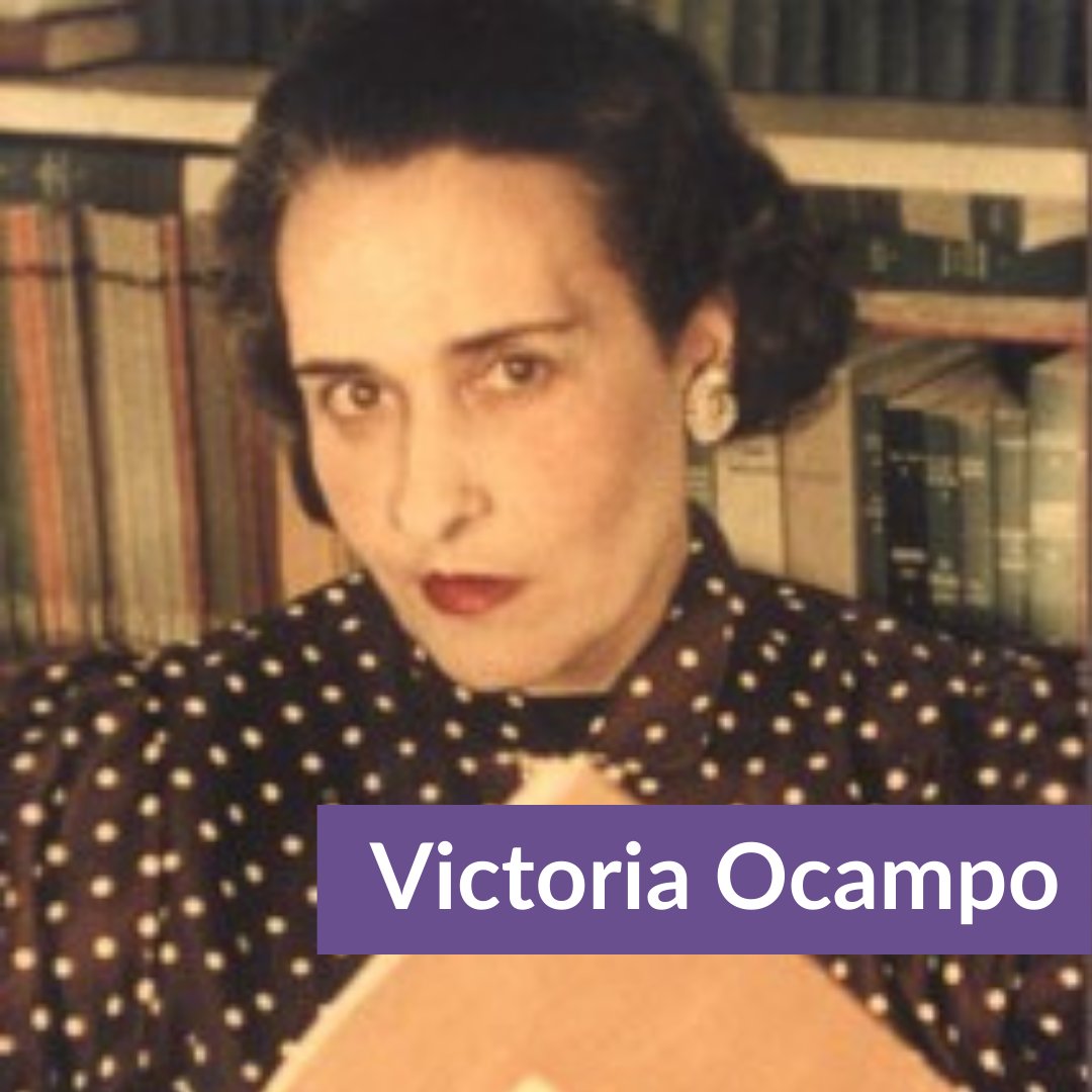 CatalystasC's tweet photo. Victoria Ocampo (1890-1979) was the first woman to be elected to the Argentine Academy of Letters, and an important writer during the 1930s and 1940s. She founded Sur, perhaps the most important Argentine literary magazine of the time. #Argentina #WomensHistoryMonth https://t.co/k14BgfiAoO