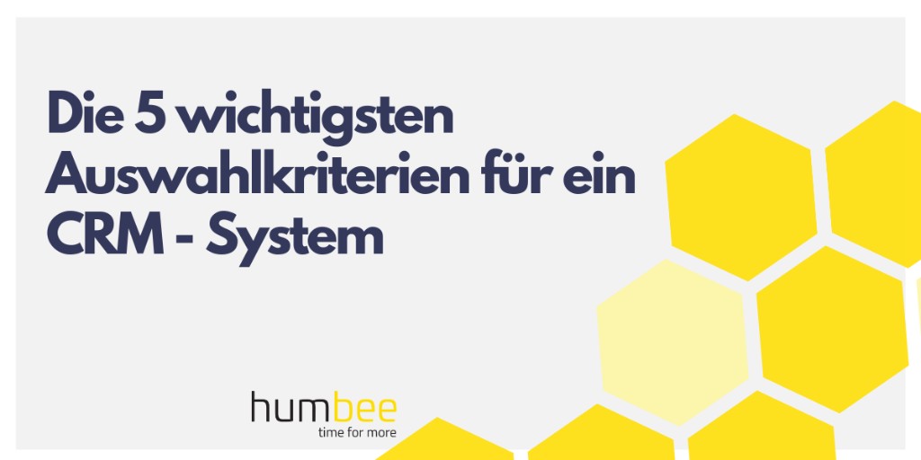 humbeeDE's tweet photo. Was sollte vor der Anschaffung eines CRM-Systems bedacht werden? Welche Auswahlkriterien sind wichtig, um eine Fehlentscheidung zu verhindern?

Wir haben die 5 wichtigsten Auswahlkriterien zusammengestellt.
https://t.co/zvaawfEFl8

#humbee #crm https://t.co/xJY5Wo97Iq