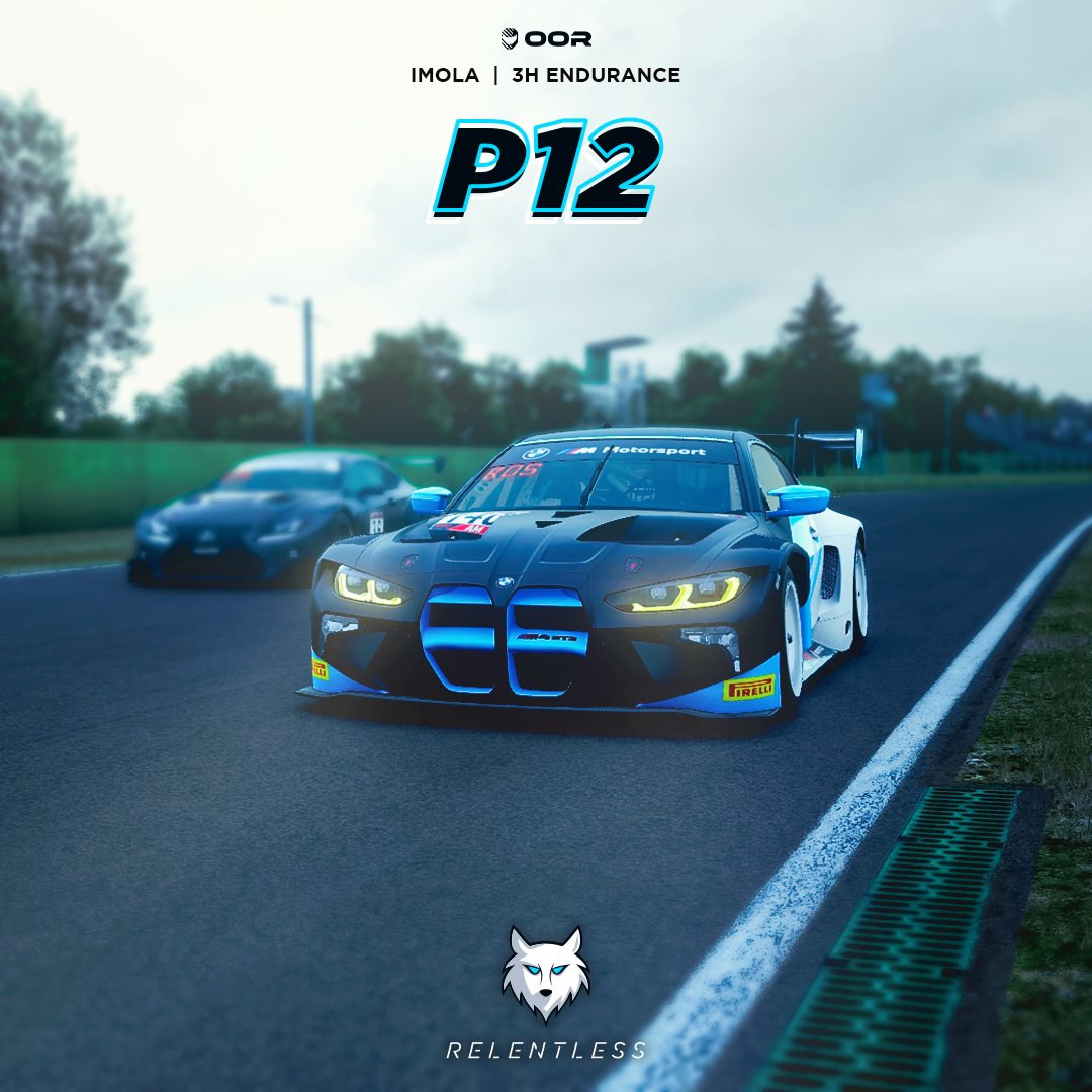 _ItsRelentless's tweet photo. 🏅P12🏅for @Bart_Bosschaert &amp; Jelly at @autodromoimola (Imola) in the @raceoctane 3h Endurance series. Qualifying in P6 a crash set the team back and then a WiFi issue later on. A stellar drive both of you can be proud of.

#Simrcing #AssettoCorsaCompetizione #eSports #BMW #GT3 https://t.co/EIACJQystG