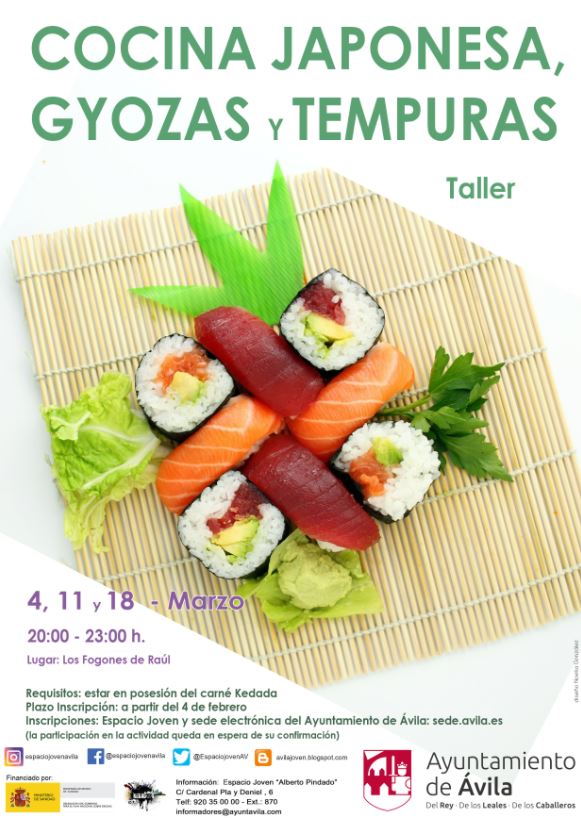 losfogonesdeR's tweet photo. Este viernes,18 de marzo, último día del taller "cocina japonesa,gyozas y tempuras" del @EspaciojovenAV 
Ya estamos pensando en el siguiente 🙂 https://t.co/F5pY2qErf3