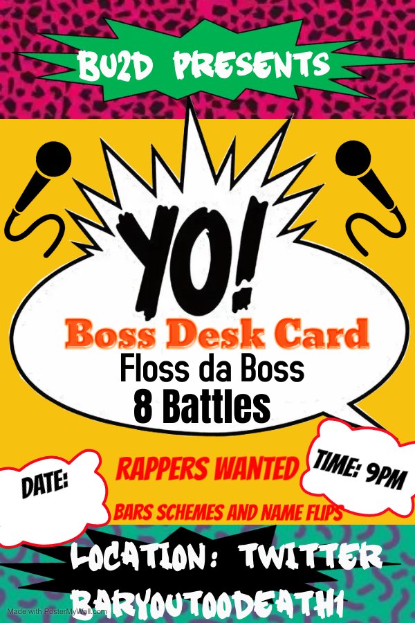Baryoutoodeath1's tweet photo. It's funny how this Card started but everything happens for a reason @floss_da looking for 6 More battles #rappers #heavybars #schemes @StarPowerMedia_ @iAmDreDennis @TMoneybazz Rappers Wanted Dm Floss or myself for a slot https://t.co/NkucqjFIdg