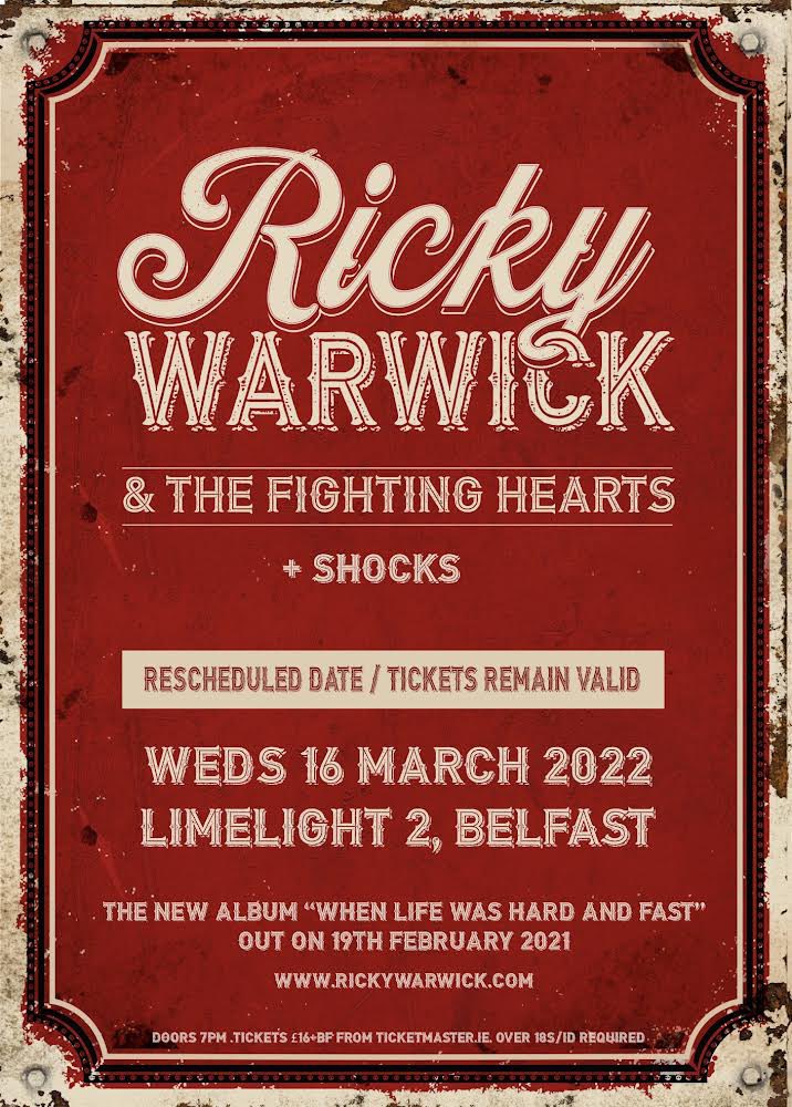 SHOCKS (@shocks_music) on Twitter photo ⚡️GIG NEWS⚡️
Super excited to announce we will be supporting <a href="/rickywarwick/">RICKY WARWICK 🍀</a> THIS WEDNESDAY in <a href="/LimelightNI/">Limelight Belfast</a>
Tickets on Ticketmaster ⚡️ ⚡️GIG NEWS⚡️
Super excited to announce we will be supporting <a href="/rickywarwick/">RICKY WARWICK 🍀</a> THIS WEDNESDAY in <a href="/LimelightNI/">Limelight Belfast</a>
Tickets on Ticketmaster ⚡️