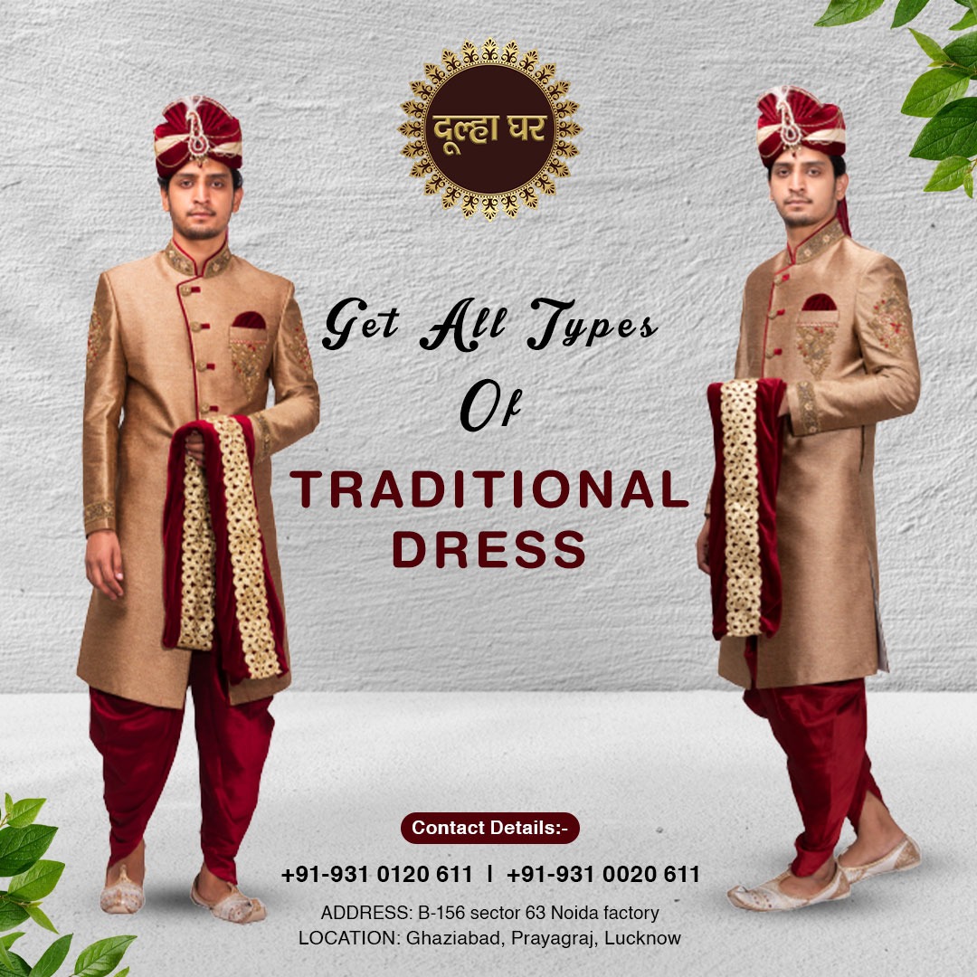 Dulha kurta dress cheap