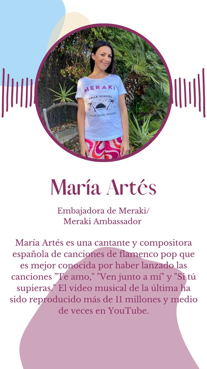 Pues a la cantante <a href="/mariaarteslm/">María Artés</a>, nuestra primera #Embajadora. María no necesita presentación, pero por si acaso, aquí la tenéis
#EducaciónDeCalidad #ONG #ODS #Madagascar #Solidaridad