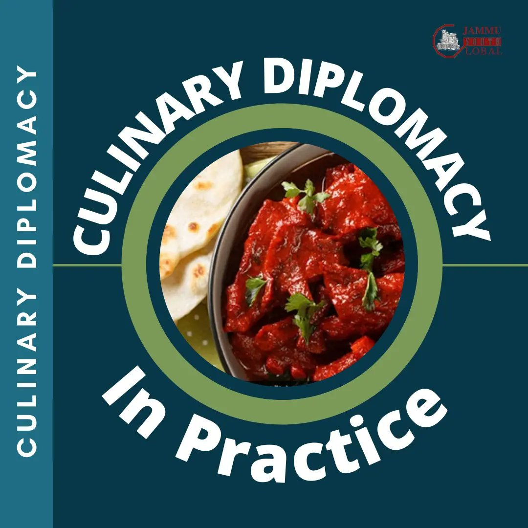 gyjammu's tweet photo. Learn more about culinary diplomacy and how it can help establishing diplomatic engagement between Jammu and different regions.

#Jammu #jammukashmir #India #internationalrelations #foreignpolicy #diplomacy #CULINARY #culinarydiplomacy #food #relations https://t.co/yNLz816vdW