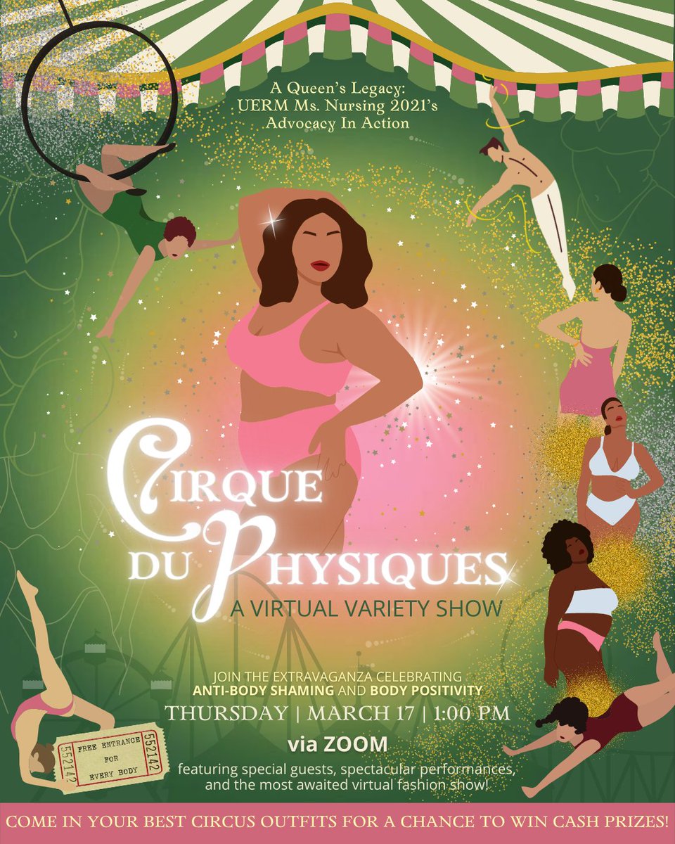 UERMCONSC's tweet photo. Come in your best circus outfits for a chance to win cash prizes! Don’t just stand there! Put on your hats and struts for the ringmasters will see you soon! 🎭

#UERMNSCKingandQueenLegacy2022
#CirqueDuPhysiques2022 https://t.co/6x1F9WBb7U