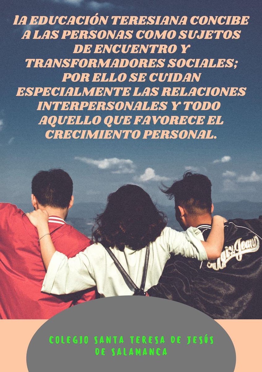 TeresianasSala's tweet photo. #protagonistascontigo #FET #unidos #somosteresianos #santateresadejesus @FETeresiana https://t.co/CiiAYEWtqA