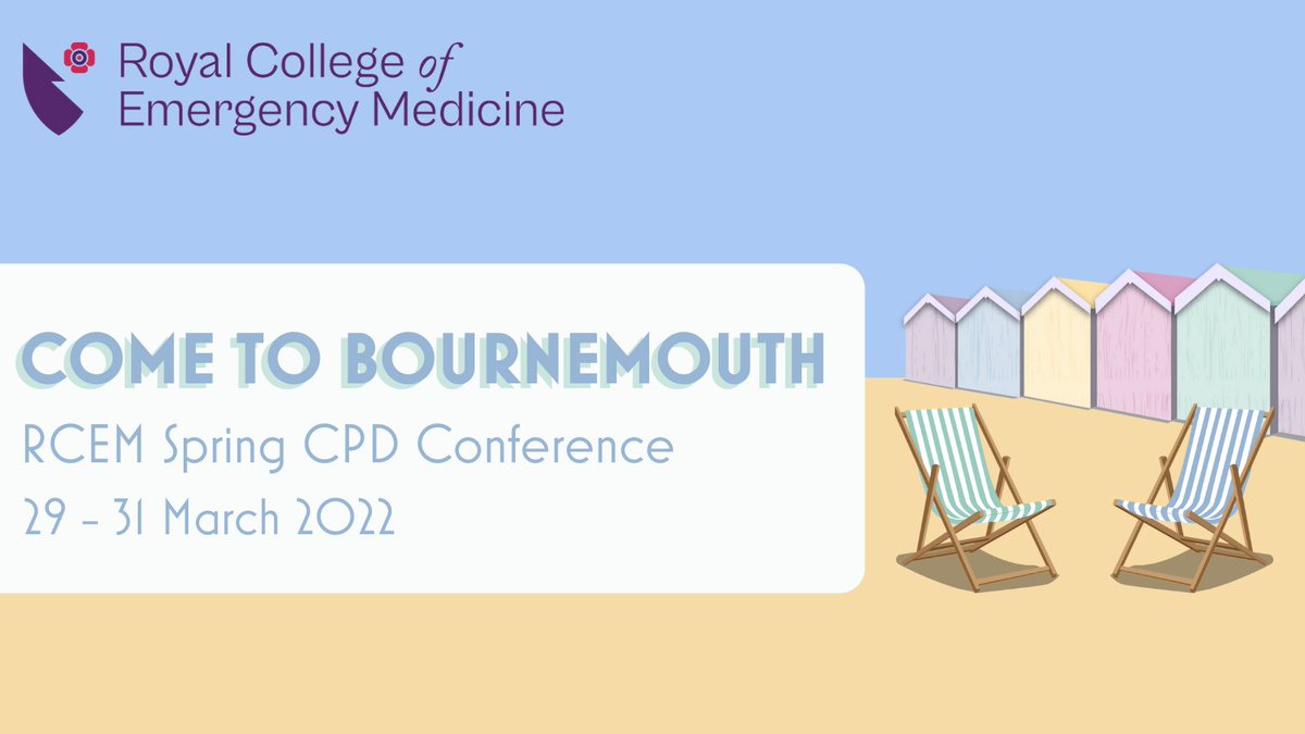 RCEMevents's tweet photo. 1-week left to book your face-to-face ticket at the Spring CPD Conference 2022, 29 - 31 March in Bournemouth 

⏰ Registration for face-to-face tickets closes at midday (GMT) on Mon 21 March.

Book your place now ➡ https://t.co/rbFYYHSB0b 

We can't wait to see you 😎

#RCEMcpd https://t.co/A8IJP6T1tV