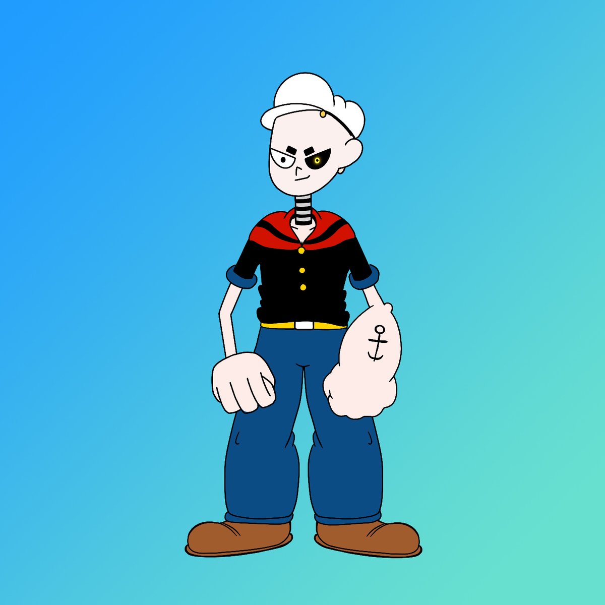 firen_bubu's tweet photo. Day_7
The Sea Man was also rough. It was an opponent with a strange ability to get stronger by eating spinach.

#nft #nftart #RecordofMemories #POPEYE https://t.co/q9XJXEO3SP