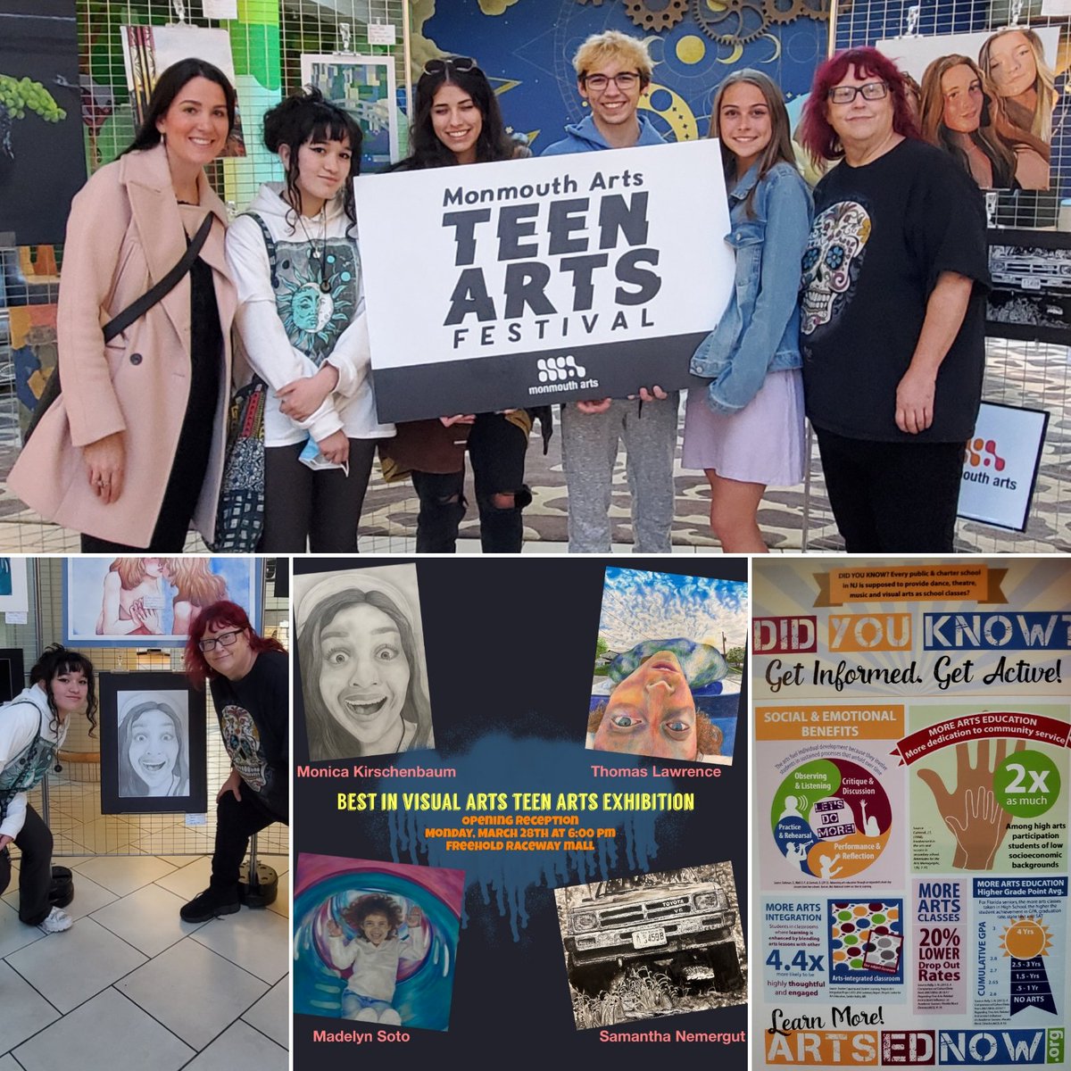 Congrats &amp; Thank You! WHS students,staff, and parents who came out to support our phenomenal Mon. County Teen Arts students. Go see the show at the Mall until 4/4  <a href="/WallHSKnights/">WallHSKnights</a> @kelleyceramics <a href="/WallTwpSchools/">Wall Township Public Schools</a> <a href="/ArtEducatorsNJ/">AENJ</a> <a href="/ArtsEdNJ/">Arts Ed NJ</a> <a href="/MonmouthArts/">Monmouth Arts</a> <a href="/StratisMonafis/">Efstratios Monafis</a> @NJTEENARTS