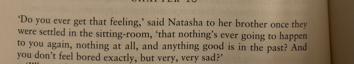 “Feel like people in the 21st century are gonna really groove to this paragraph, but in a dark way, if you can dig that” —Count Leo Tolstoy, overheard while writing